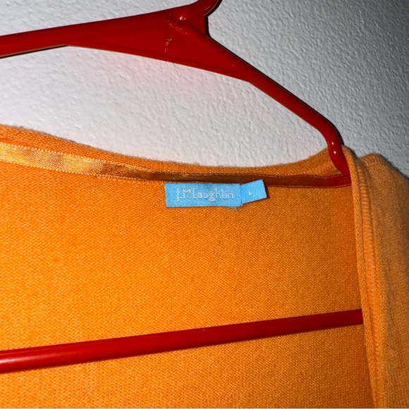 COPY - J. McLaughlin Orange Cashmere Long Cardigan - Picture 2 of 6